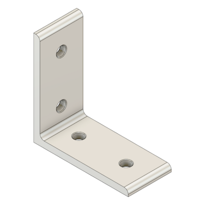 MODULAR SOLUTIONS ANGLE BRACKET&lt;br&gt;90MM TALL X 45MM WIDE W/ HARDWARE